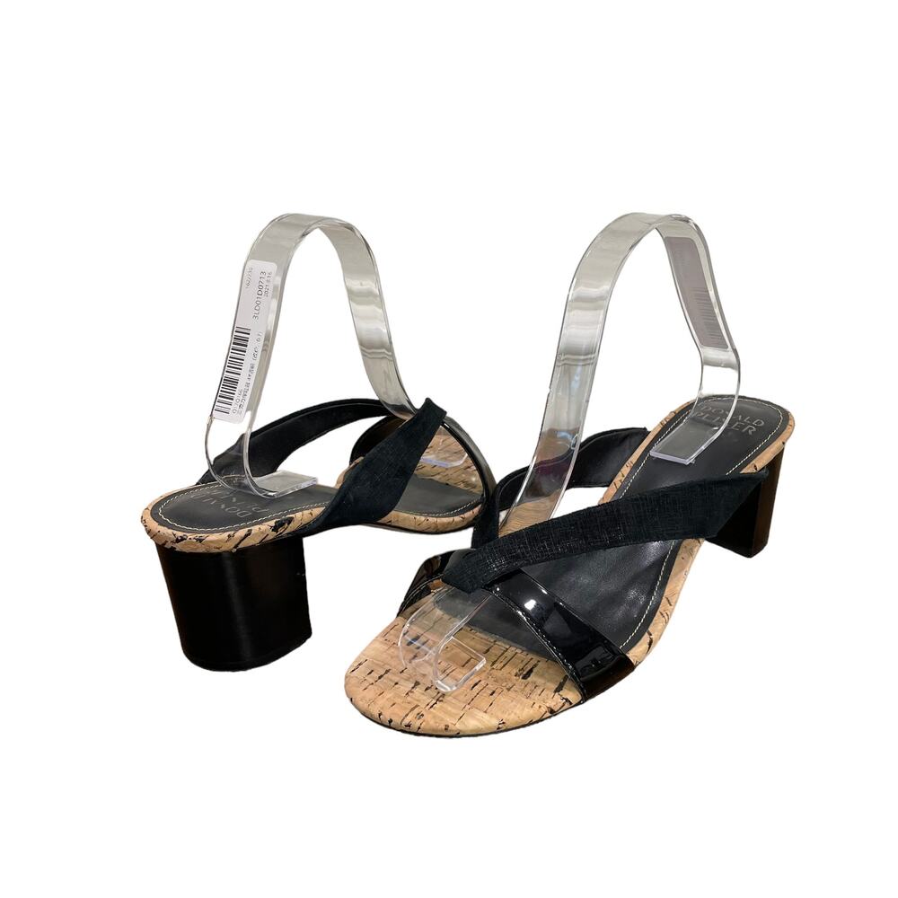 Donald J. Pliner Black and Tan Sandals